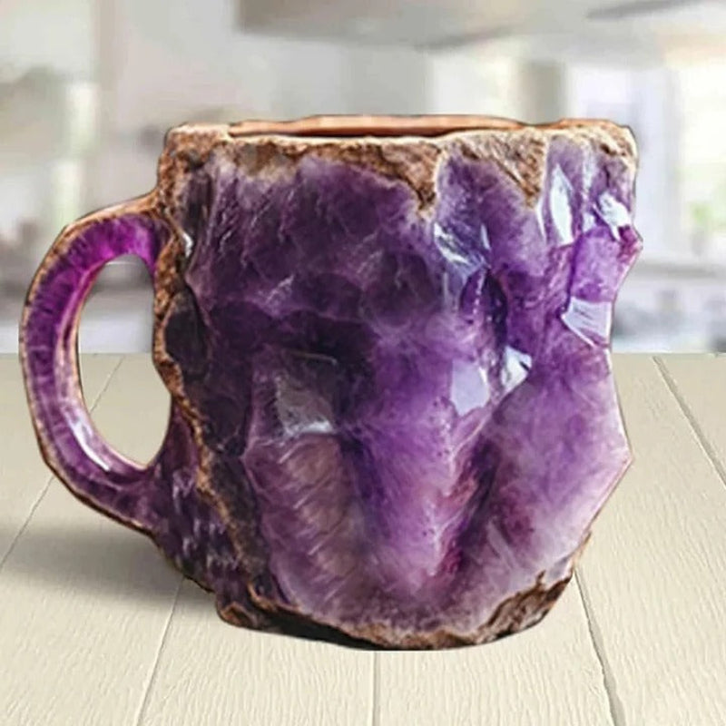 Elegant Resin Coffee Mug with Ergonomic Grip - Dishwasher Safe