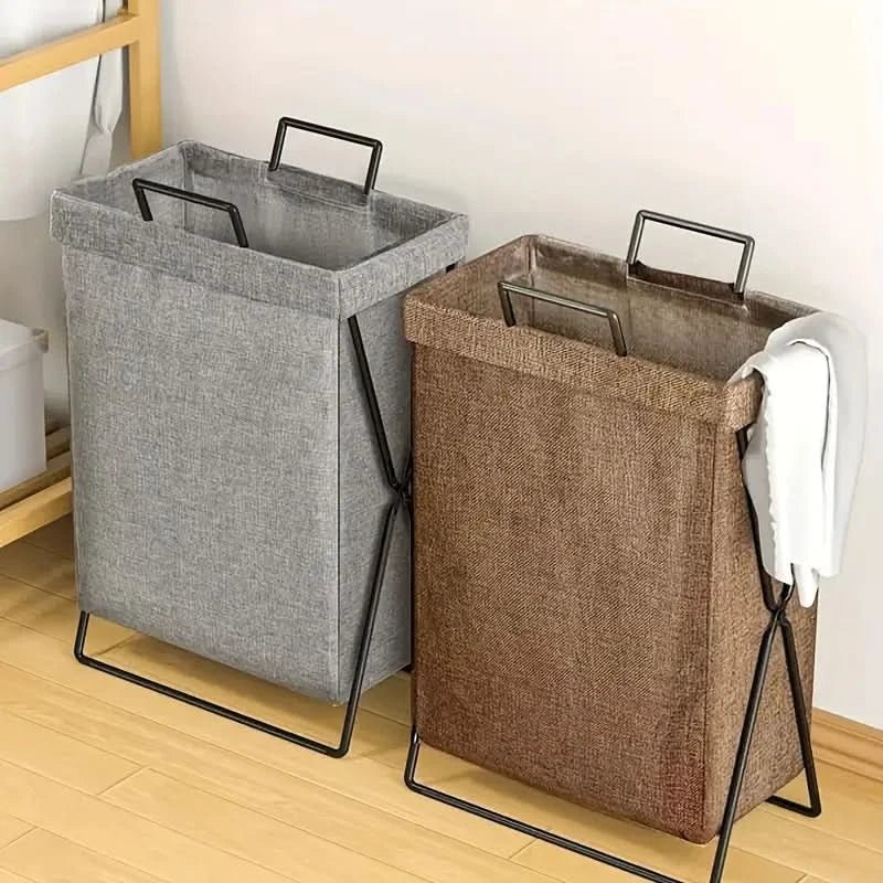 Space-Saving Laundry Hamper with Sturdy Metal Frame - 60L