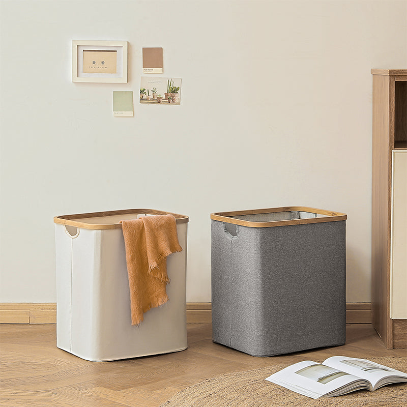Versatile Fabric Laundry Bin with Space-Saving Design