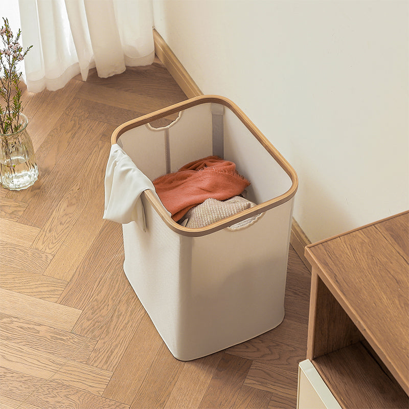 Versatile Fabric Laundry Bin with Space-Saving Design