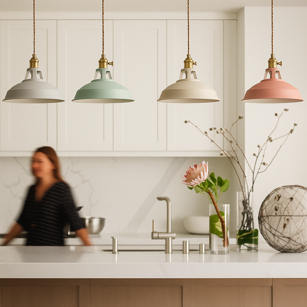 Vibrant Industrial LED Dome Pendant Light for Modern Spaces