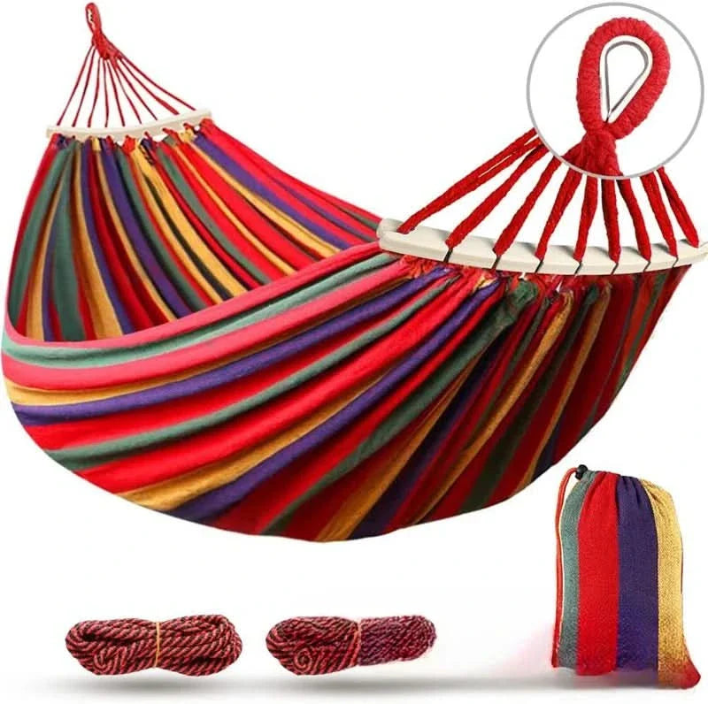 Cozy Outdoor Canvas Hammock – Hang and Relax Anywhere