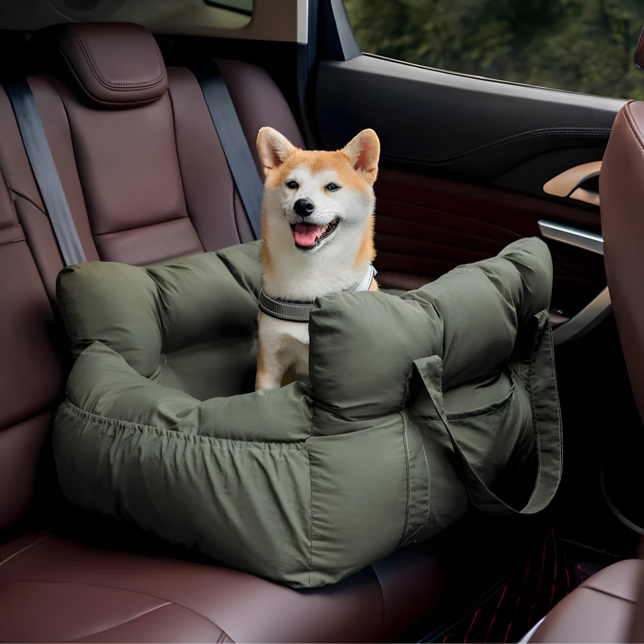 PetComfort Travel Seat: Cozy Car Bed for Dogs
