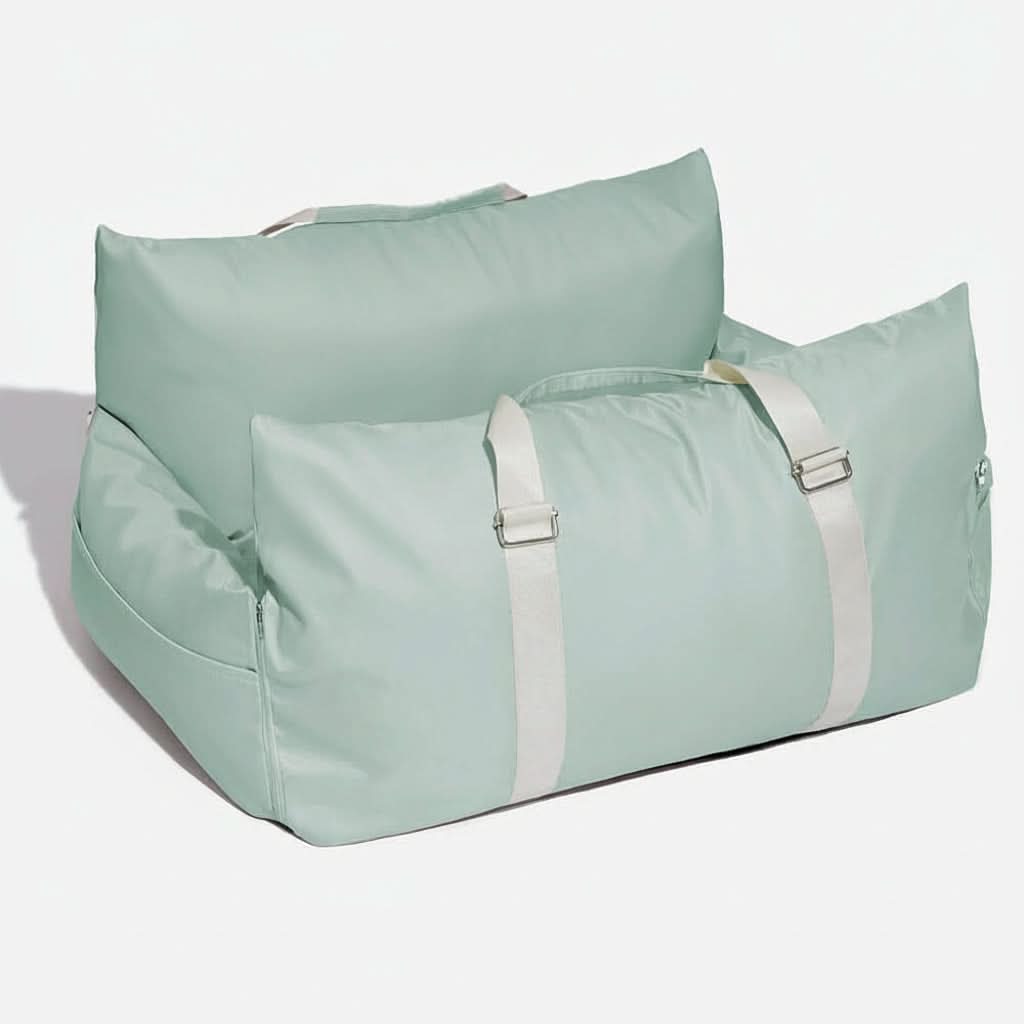 Adjustable Dog Car Seat Bed with Safety Straps for Comfortable Travel