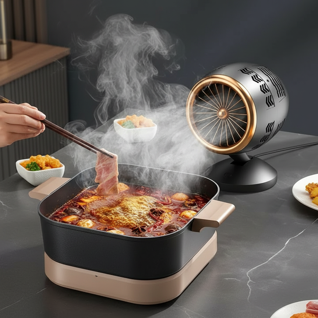 Versatile USB-Powered Kitchen Vent for Smoke-Free Cooking