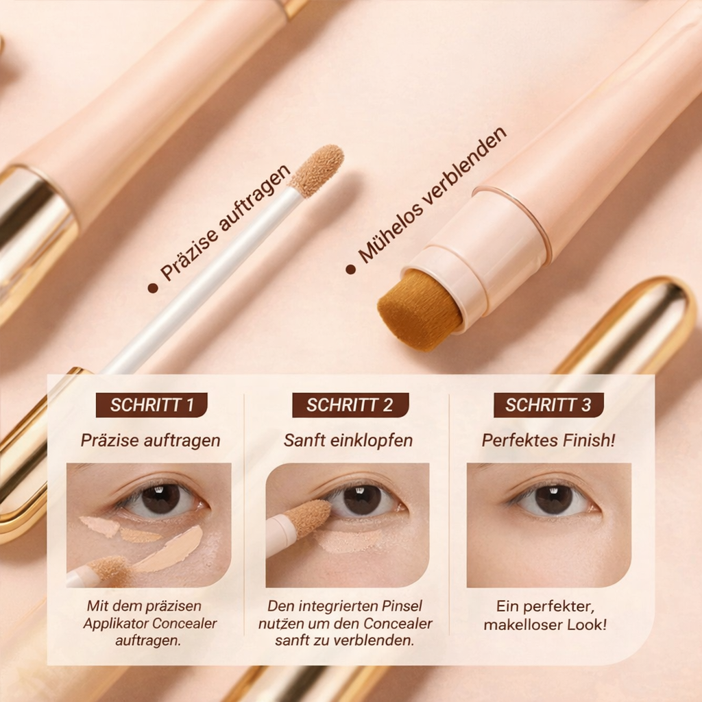 Concealer and Foundation Color Change for a Natural Complexion