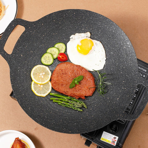 Non-Stick Korean Grill Pan – Effortless Cooking, Juicy Meals, No Mess