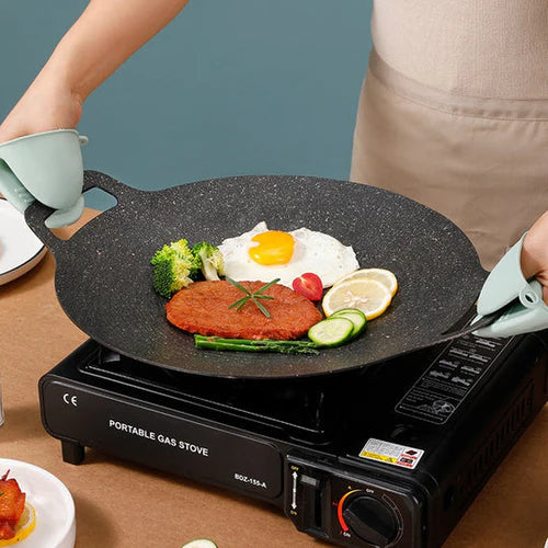 Non-Stick Korean Grill Pan – Effortless Cooking, Juicy Meals, No Mess
