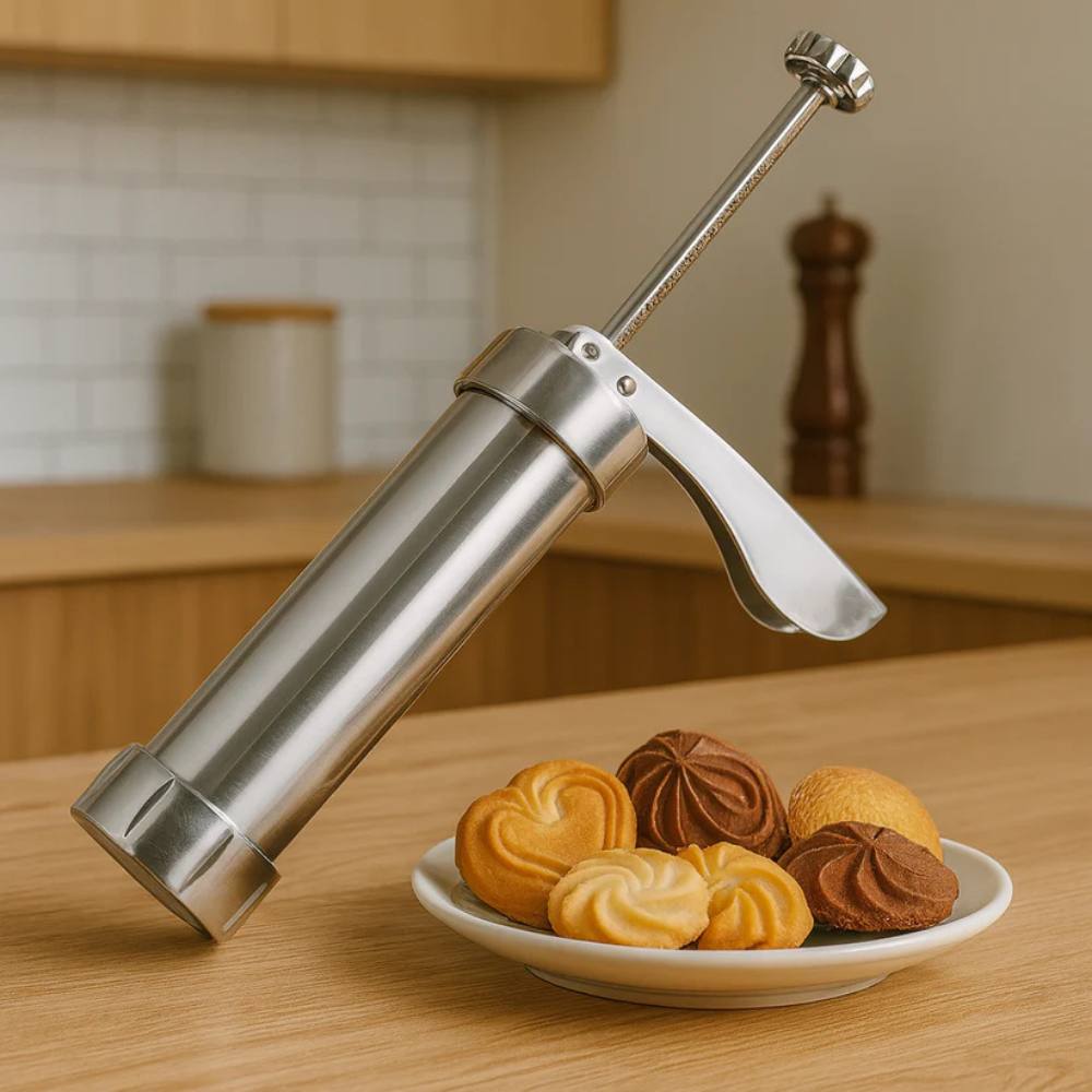 Dough Designer Manual Press with 20 Shape Discs & 4 Nozzles