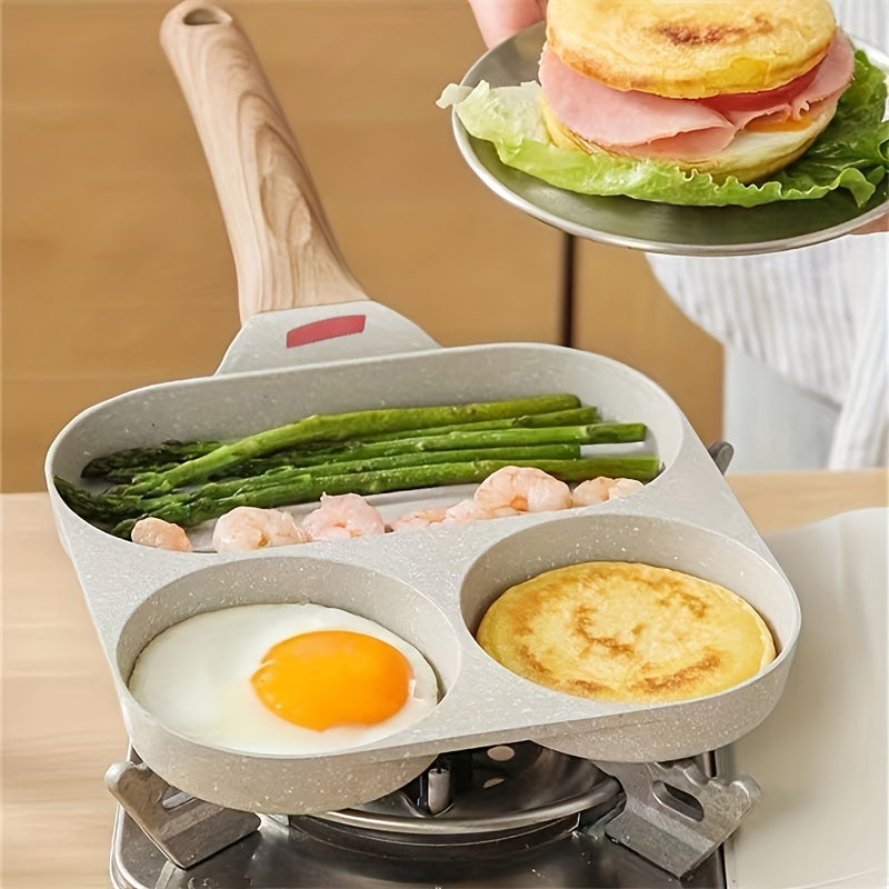 Versatile Aluminum Non-Stick Multi-Compartment Cooking Pan