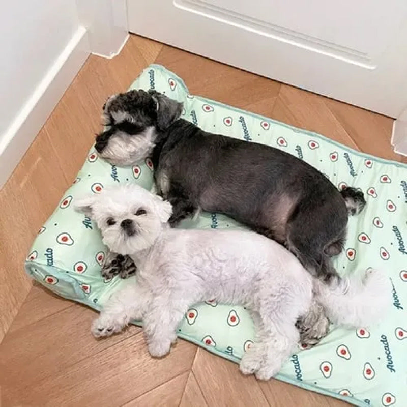 Cooling Mat for Dogs and Cats Made from Ice Silk