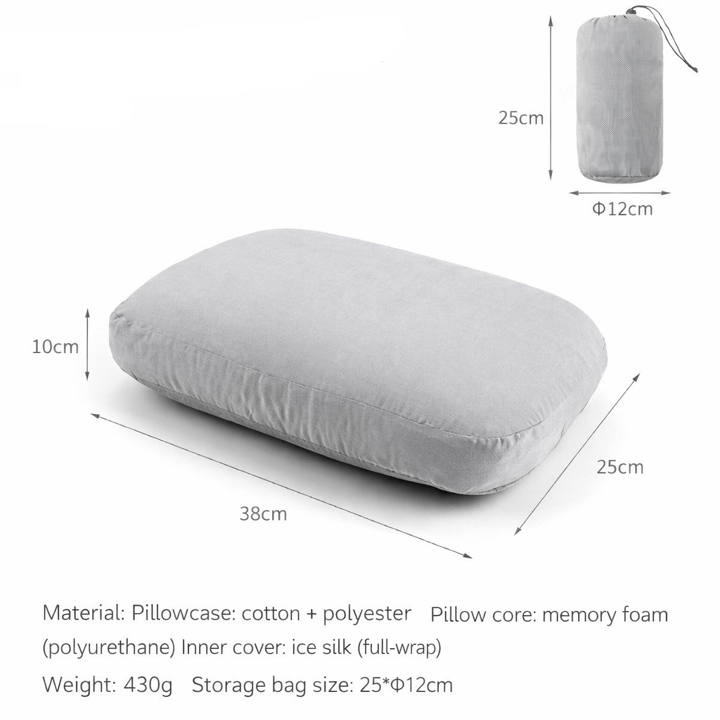 Camping Pillow with Memory Foam for Outdoor Use