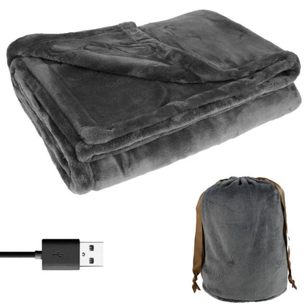 Rechargeable Flannel Heated Blanket for Cozy Comfort Anywhere
