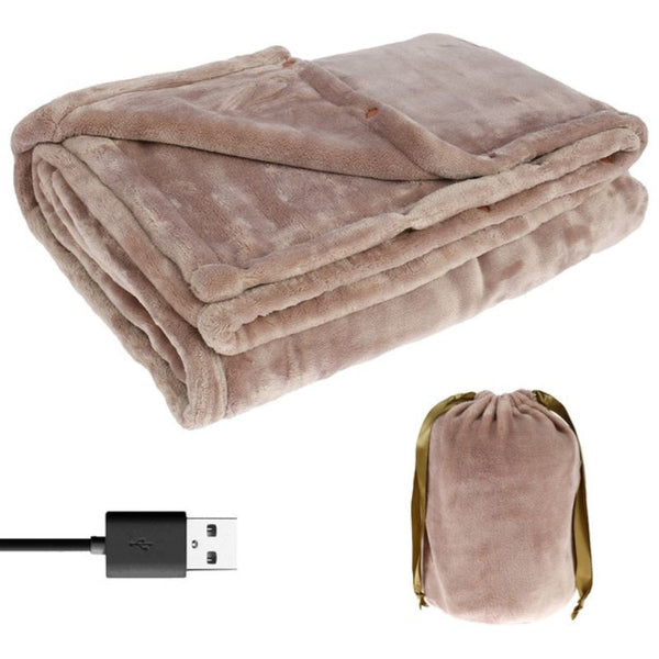 Rechargeable Flannel Heated Blanket for Cozy Comfort Anywhere