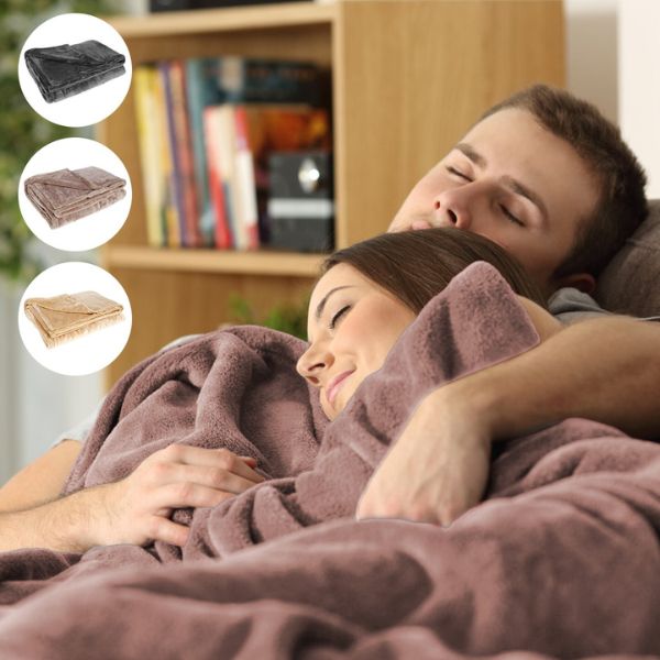 Rechargeable Flannel Heated Blanket for Cozy Comfort Anywhere