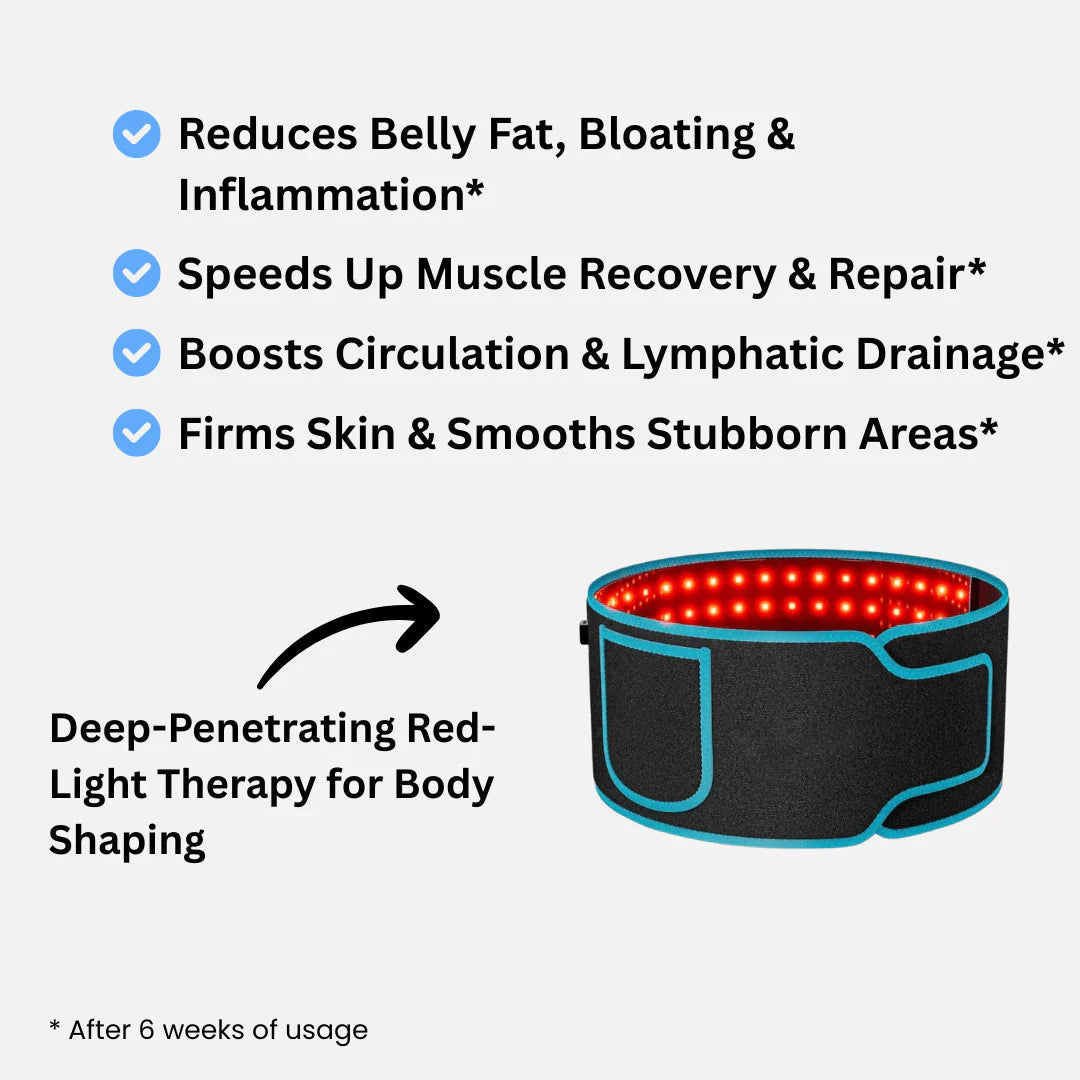 Red Light Therapy Belt – Shape a Confident, Pain-Free Waist with Light Energy