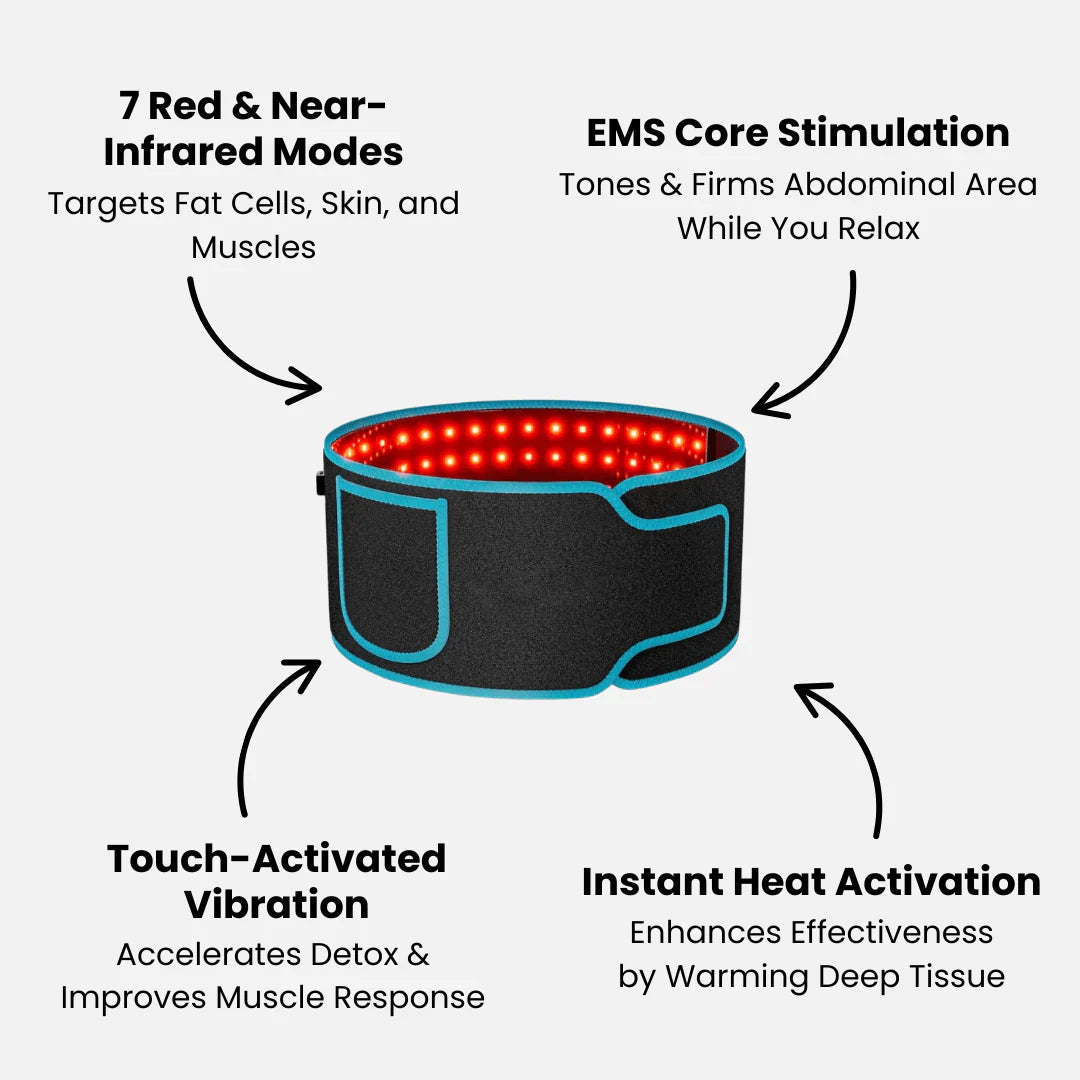 Red Light Therapy Belt – Shape a Confident, Pain-Free Waist with Light Energy