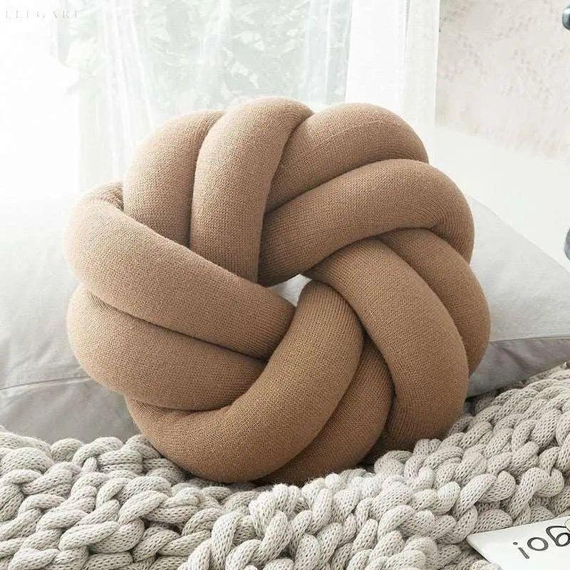 Chic Cotton Comfort Knot Cushion