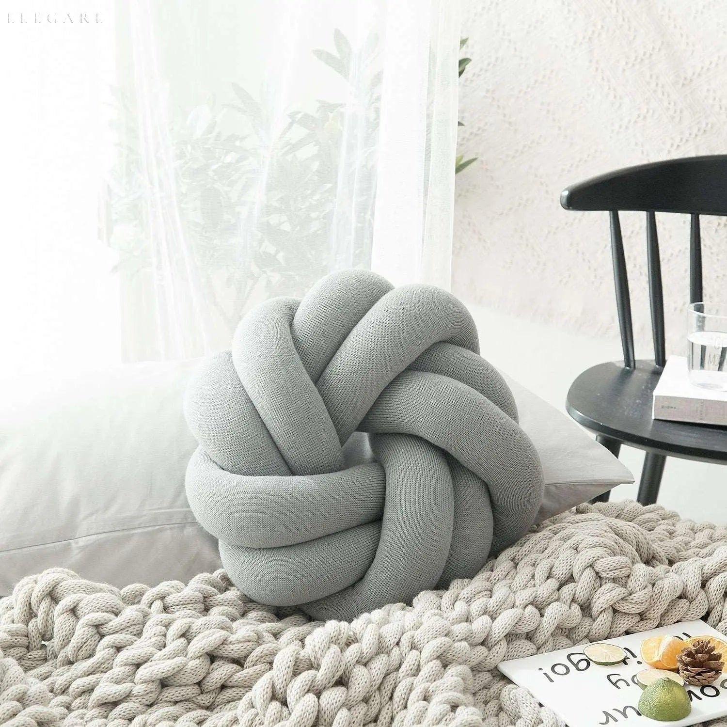 Chic Cotton Comfort Knot Cushion