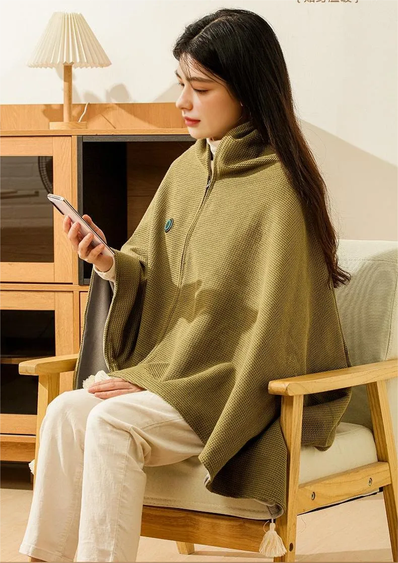 WarmNest USB Rechargeable Heated Fleece Throw Blanket