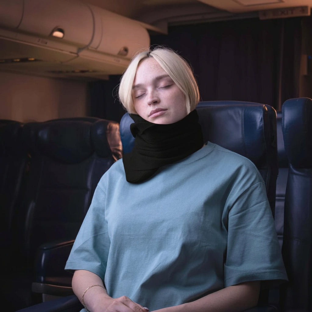 CloudRest - Supportive Memory Foam Neck Pillow for Effortless Travel
