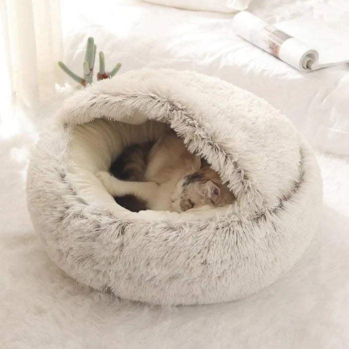 FelineNest - Enclosed Cat Bed with Luxurious Cushioning