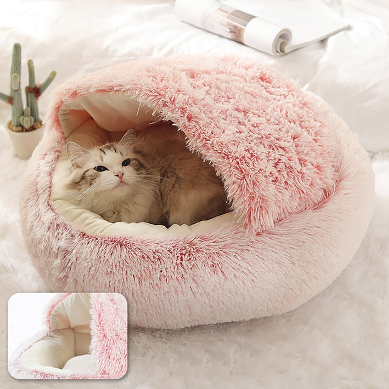 FelineNest - Enclosed Cat Bed with Luxurious Cushioning
