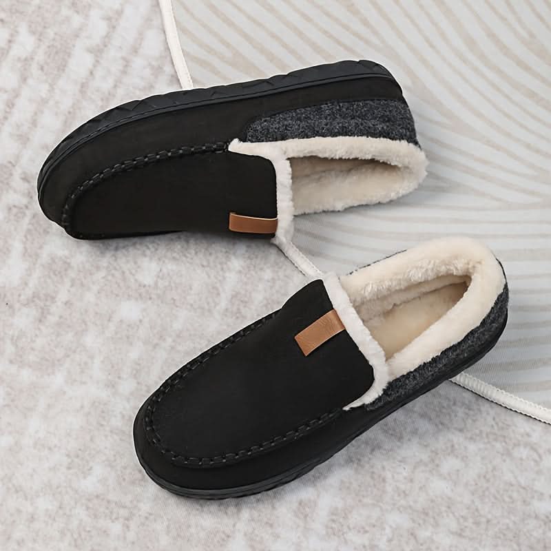 CozyCloud – Plush Synthetic Wool Loafers for Men