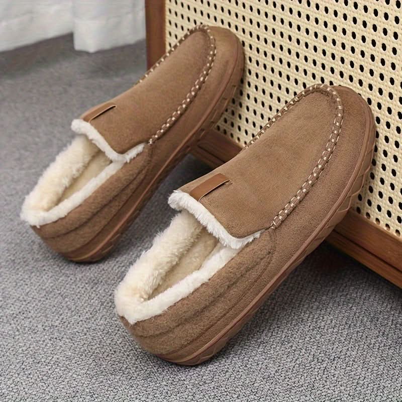 CozyCloud – Plush Synthetic Wool Loafers for Men