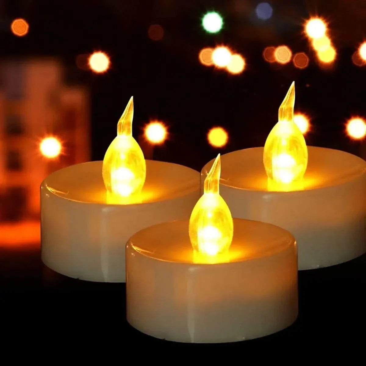 Flameless LED Tea Light Candles – Safe Warm Lighting for Home and Events