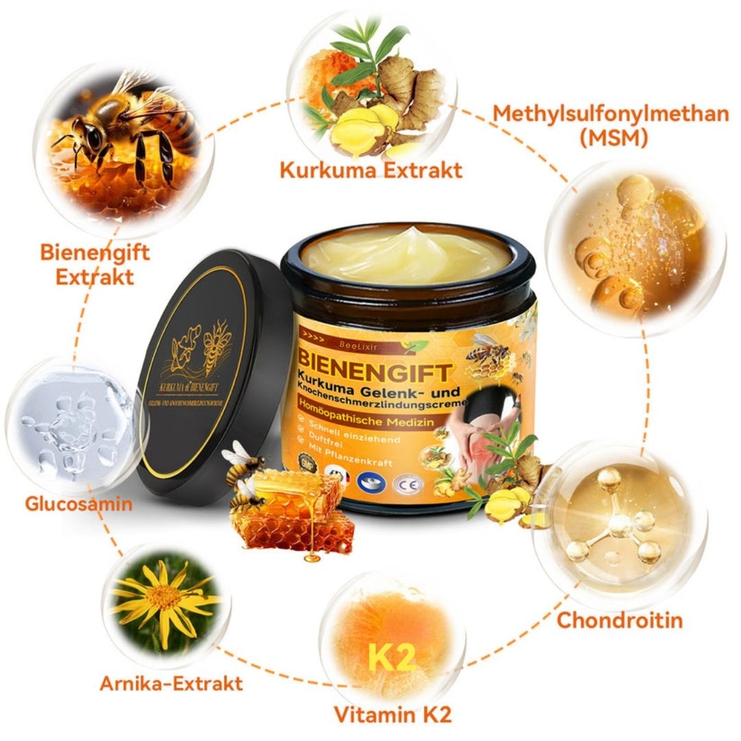 Bee Venom Cream with Hyaluronic Acid and Collagen Formula