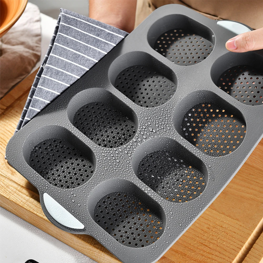 Non-Stick Silicone Baguette Baking Mold for Crispy Bread