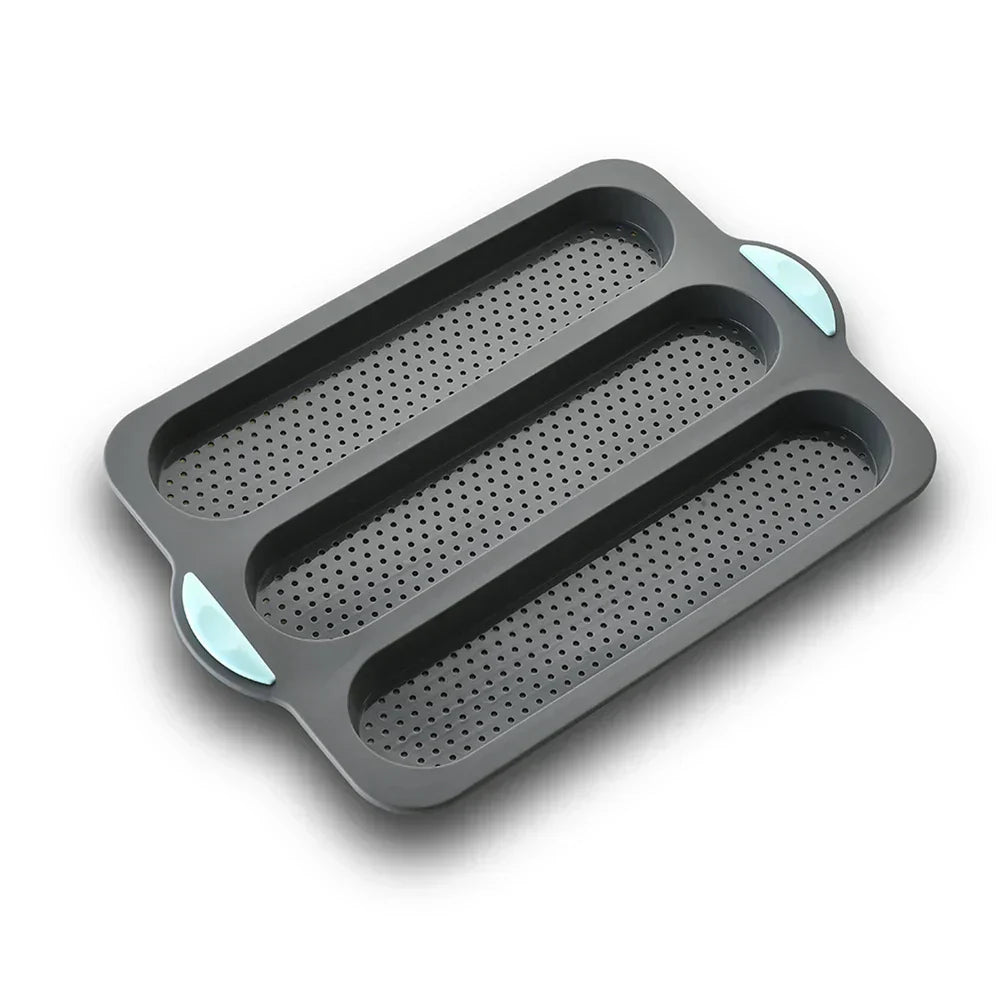 Non-Stick Silicone Baguette Baking Mold for Crispy Bread