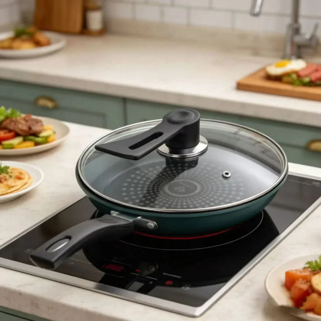 Diamond Textured Frying Pan for Daily Cooking
