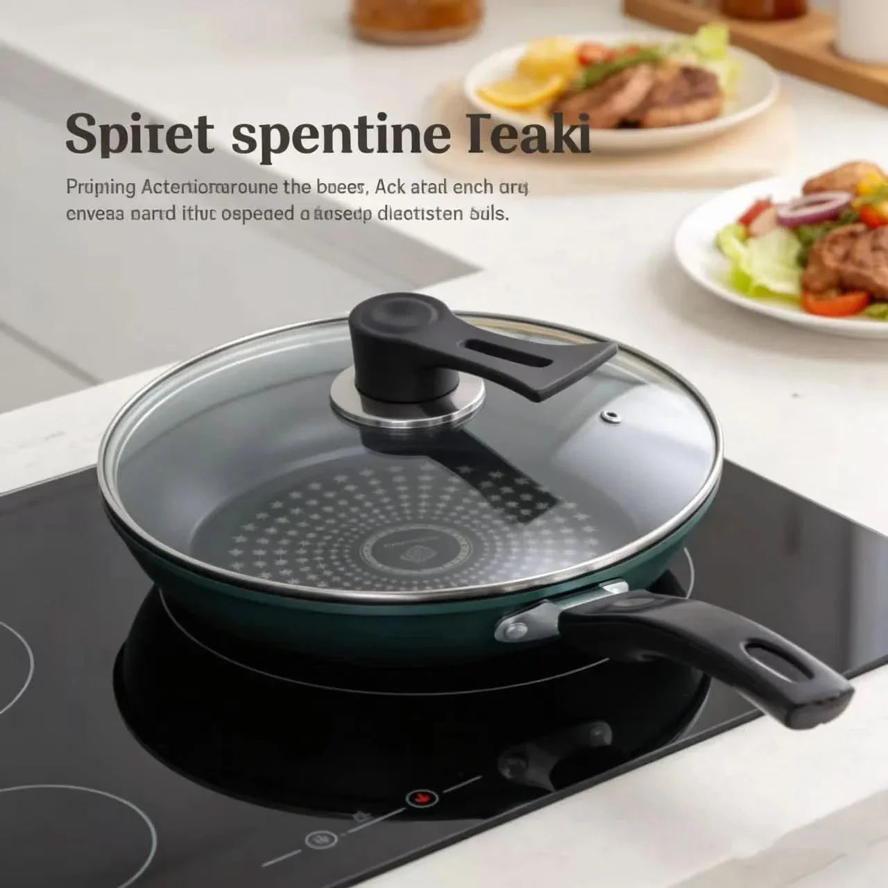 Diamond Textured Frying Pan for Daily Cooking