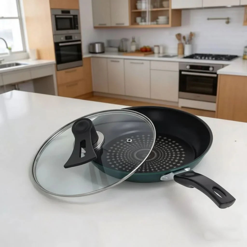 Diamond Textured Frying Pan for Daily Cooking
