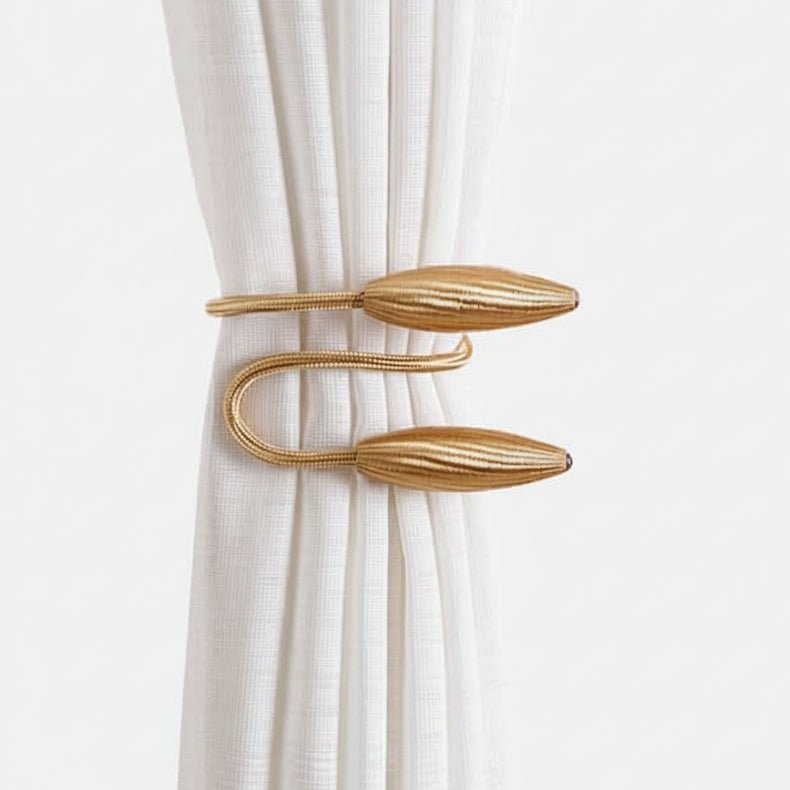 Flexible Aluminum Curtain Holder | Tool-Free | Fabric-Friendly