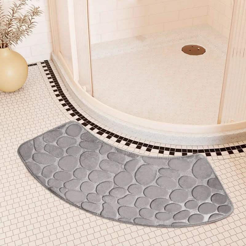 Soft Touch Curved Bath Mat - 40 x 100 cm, Quick-Dry & Non-Slip