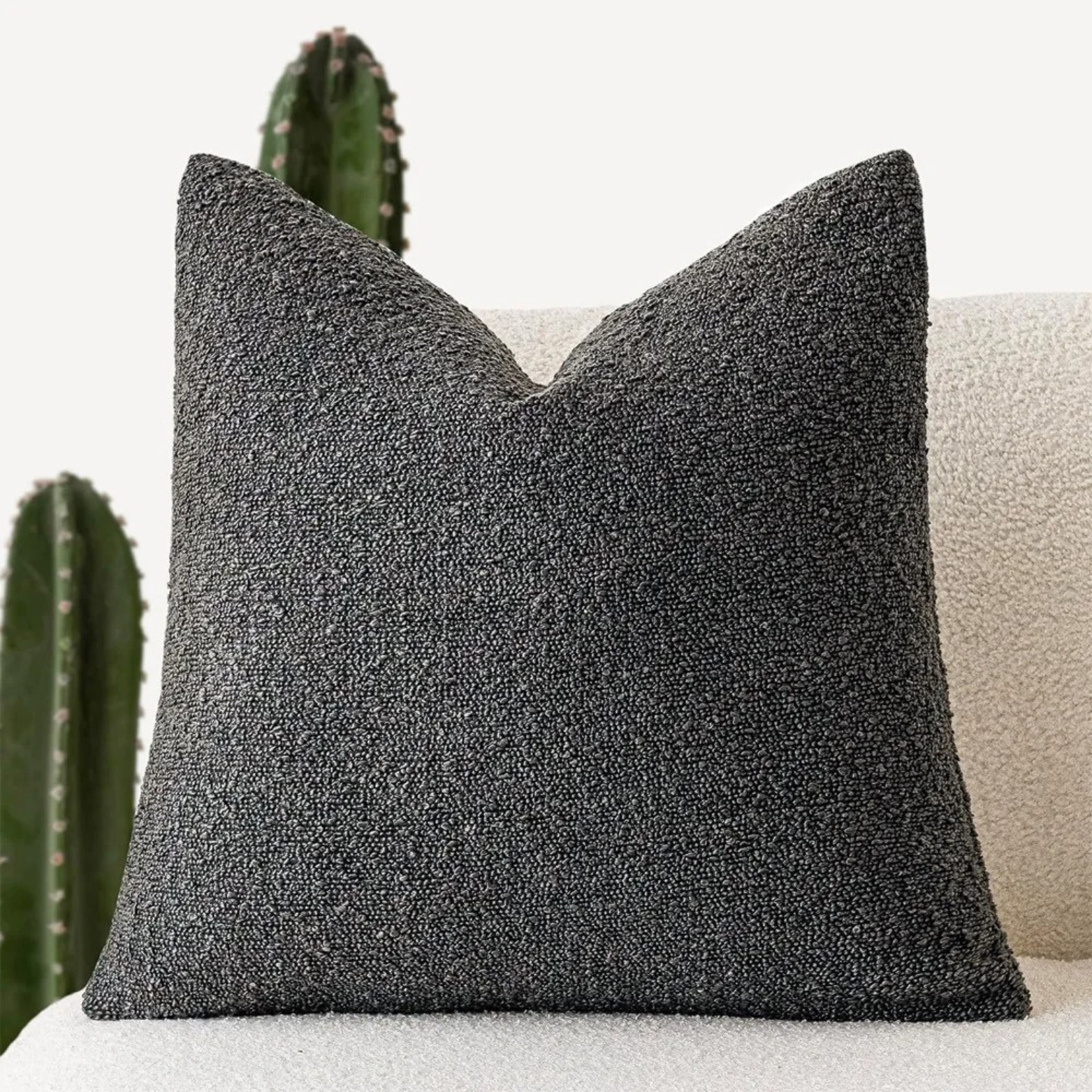 Textured Throw Pillow Case for Cozy Home Decor