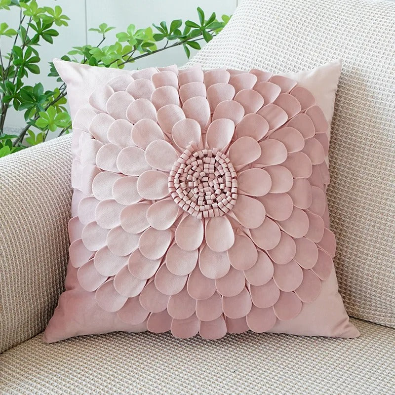 Charming 45 x 45 cm Plush Cushion Cover with Hidden Zipper