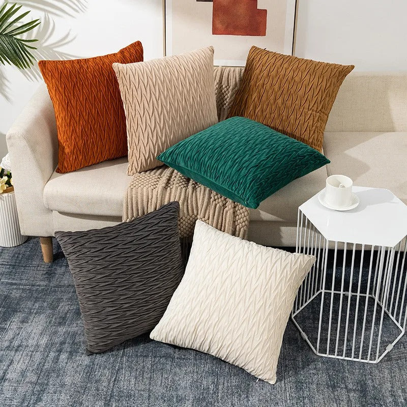 Stylish Square Cushion Cover 45 x 45 cm with Hidden Zipper
