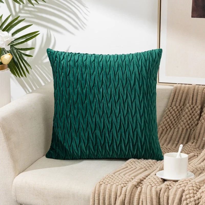 Stylish Square Cushion Cover 45 x 45 cm with Hidden Zipper