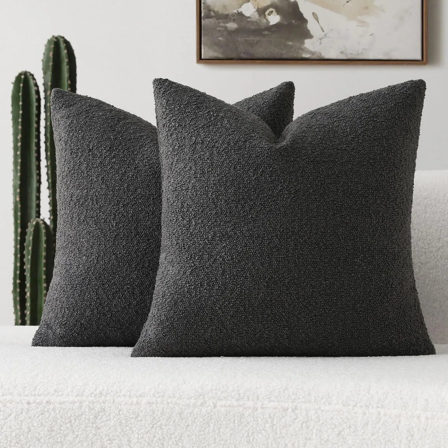 Luxurious Teddy Wool Cushion Cover with Concealed Zipper