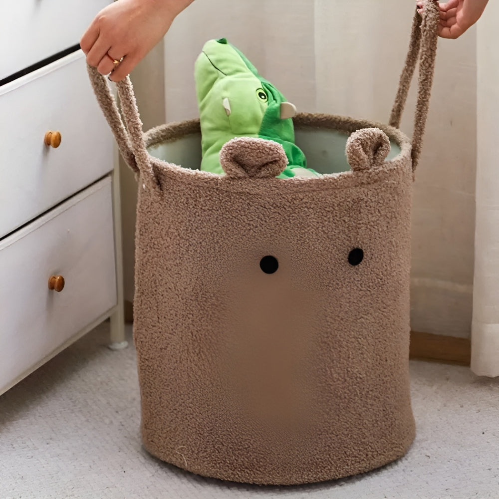 Charming Lamb Design Collapsible Storage Basket for Home