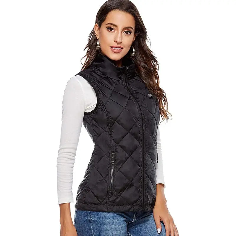 Women's Heated Vest | USB Infrared Technology Jacket | Lightweight & Temperature Control | Perfect for Fall & Winter