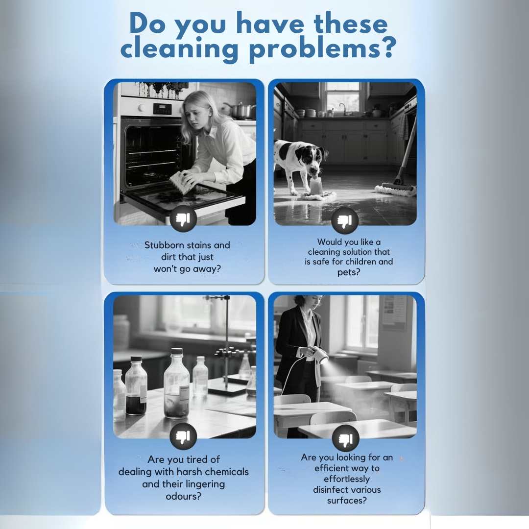 Steam Cleaner | High-Temperature Steam for Dirt Removal | Chemical-Free Cleaning