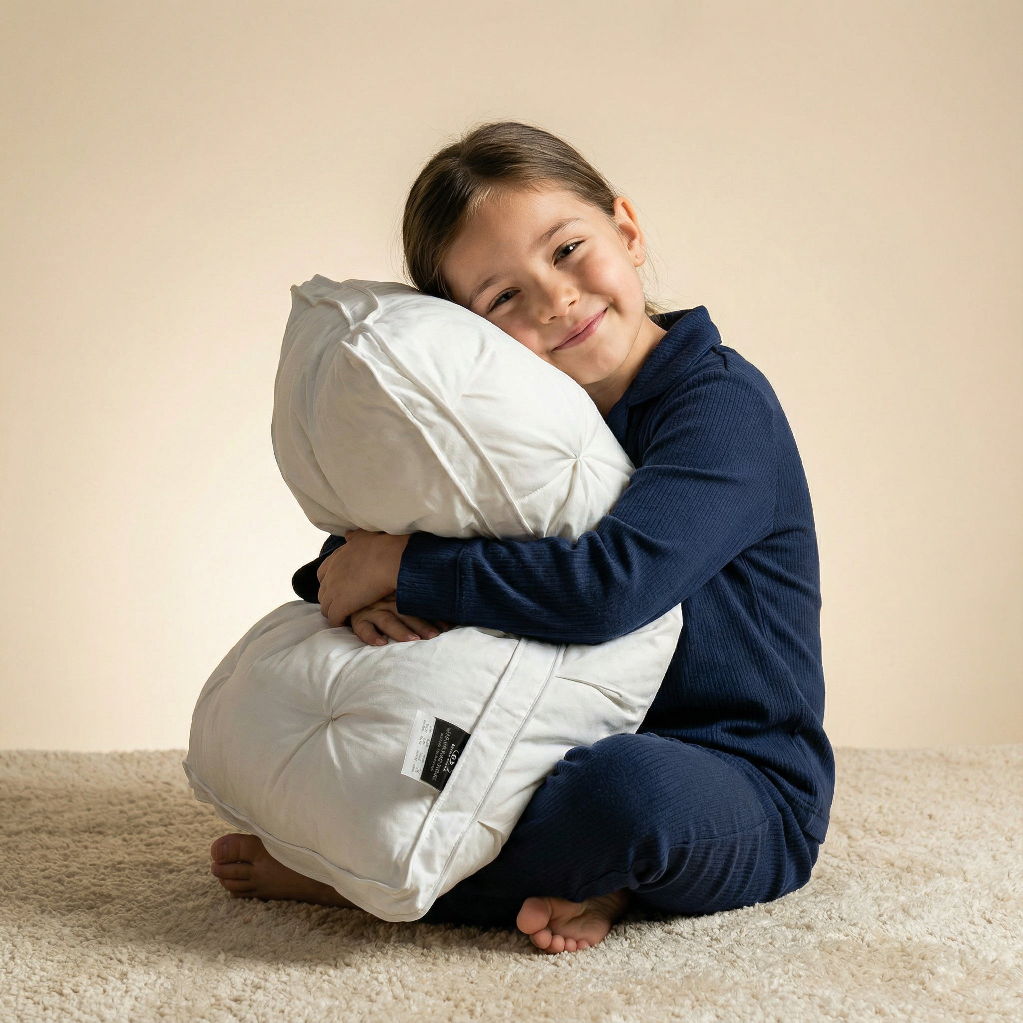 Duck Down Pillow | Soft Support Like in Hotels | Breathable Cotton Cover