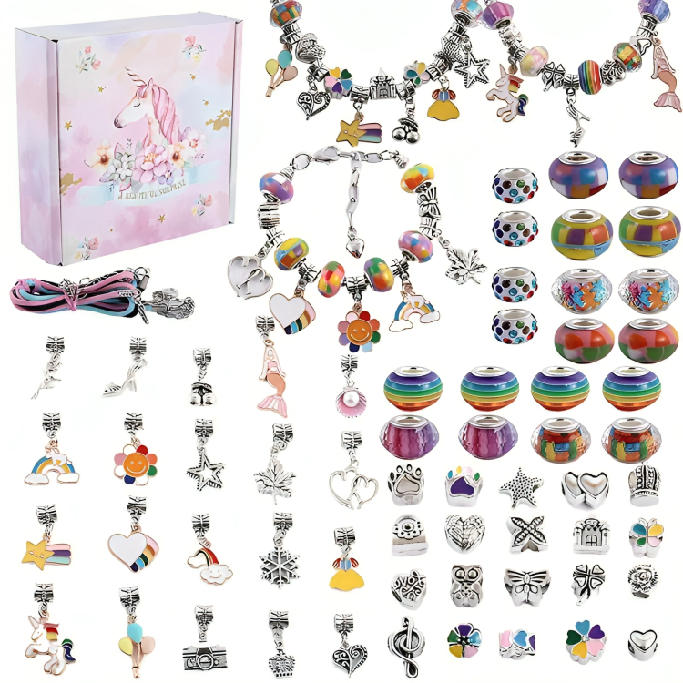 DIY Charm Bracelet Kit with Dazzling Bands