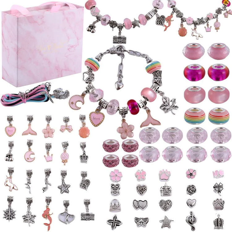 DIY Charm Bracelet Kit with Dazzling Bands