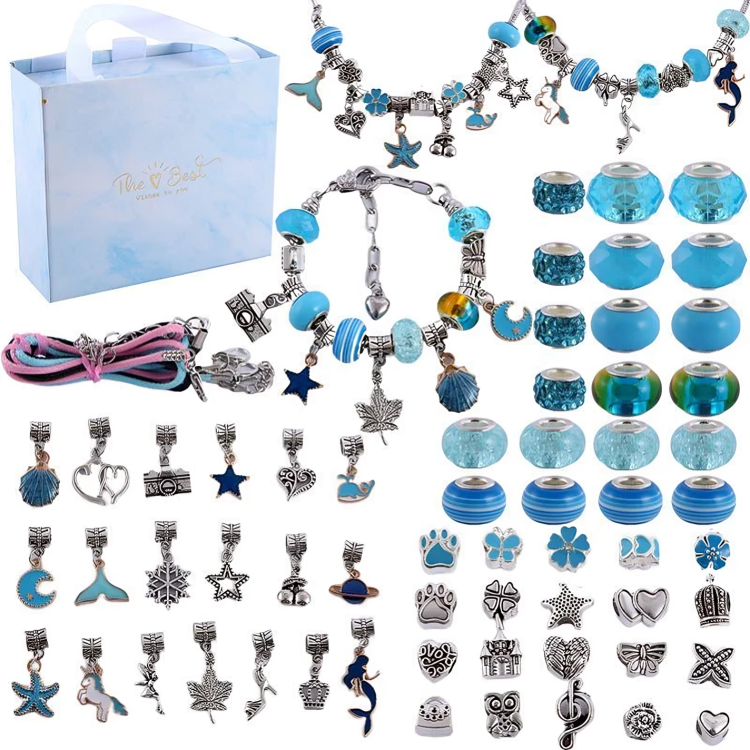 DIY Charm Bracelet Kit with Dazzling Bands